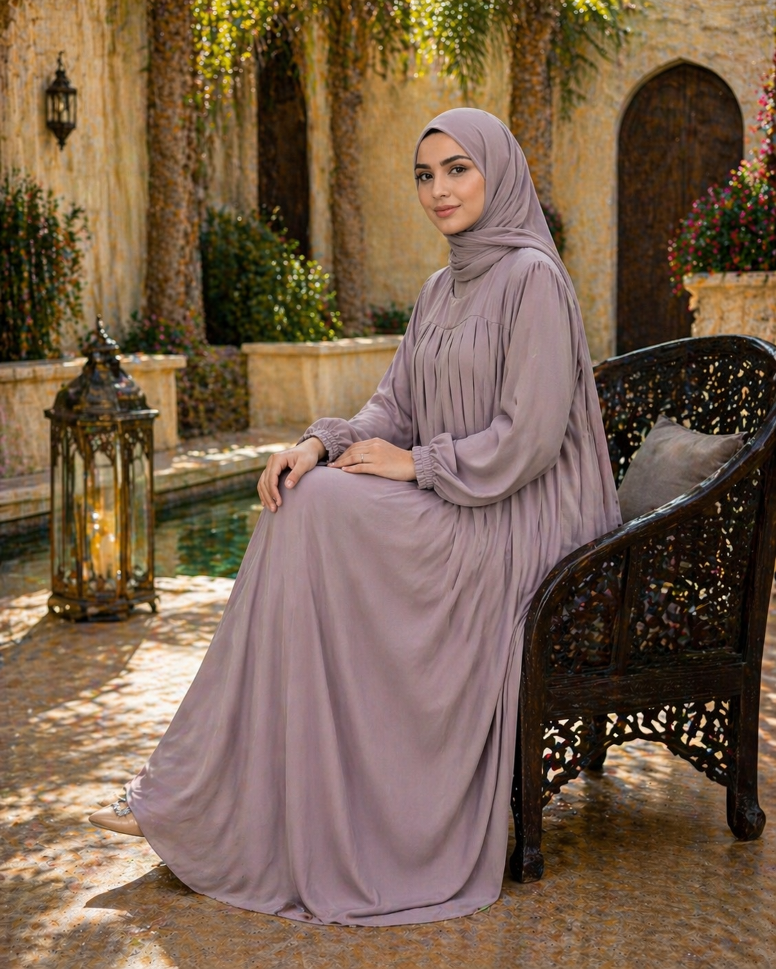 Grace Pleated Abaya