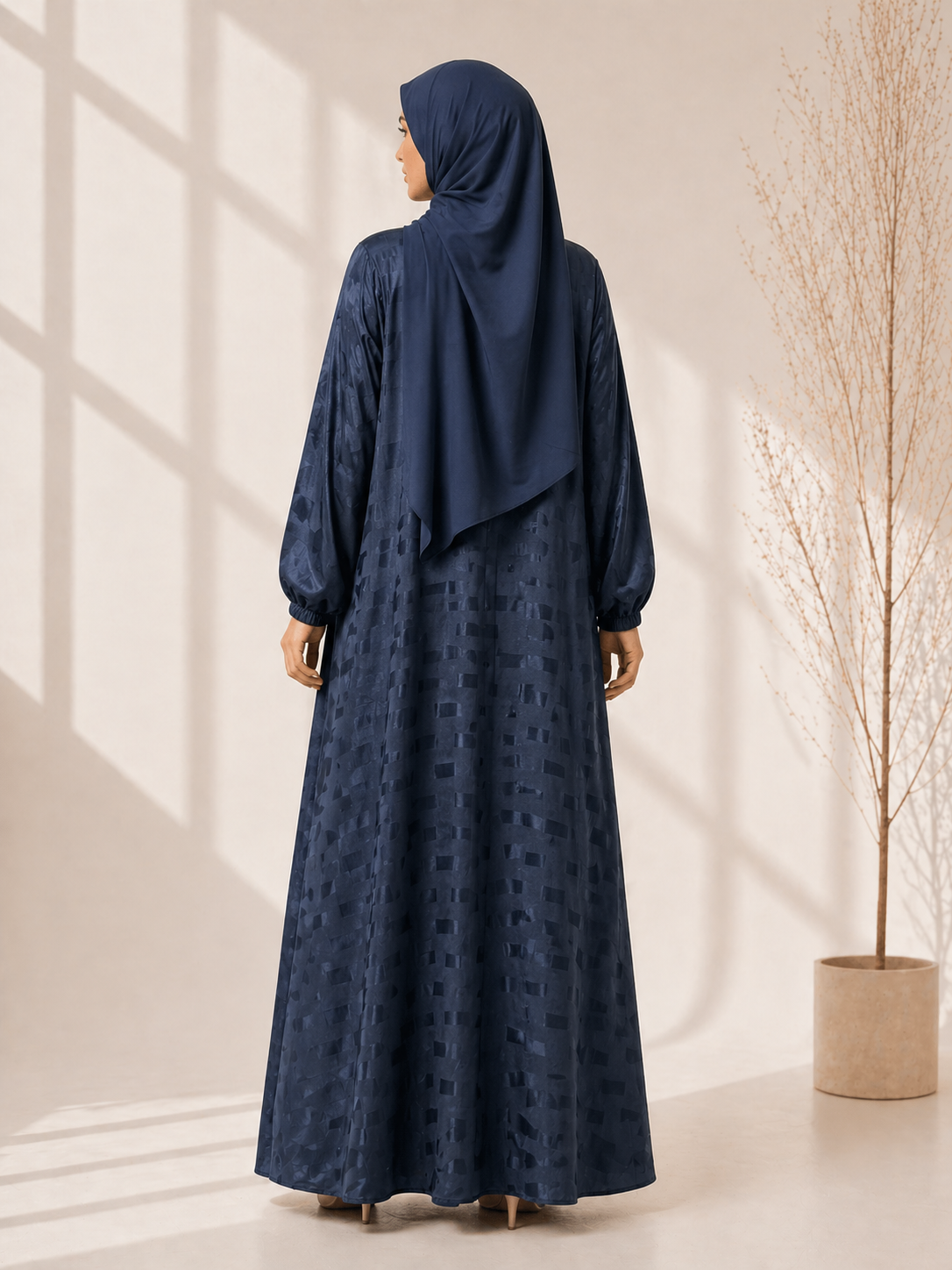 Elegant Zoom Front Open Abaya