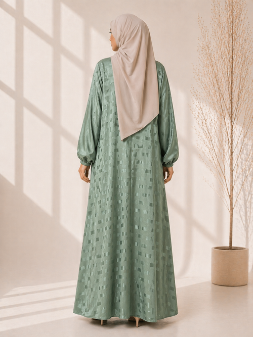 Elegant Zoom Front Open Abaya