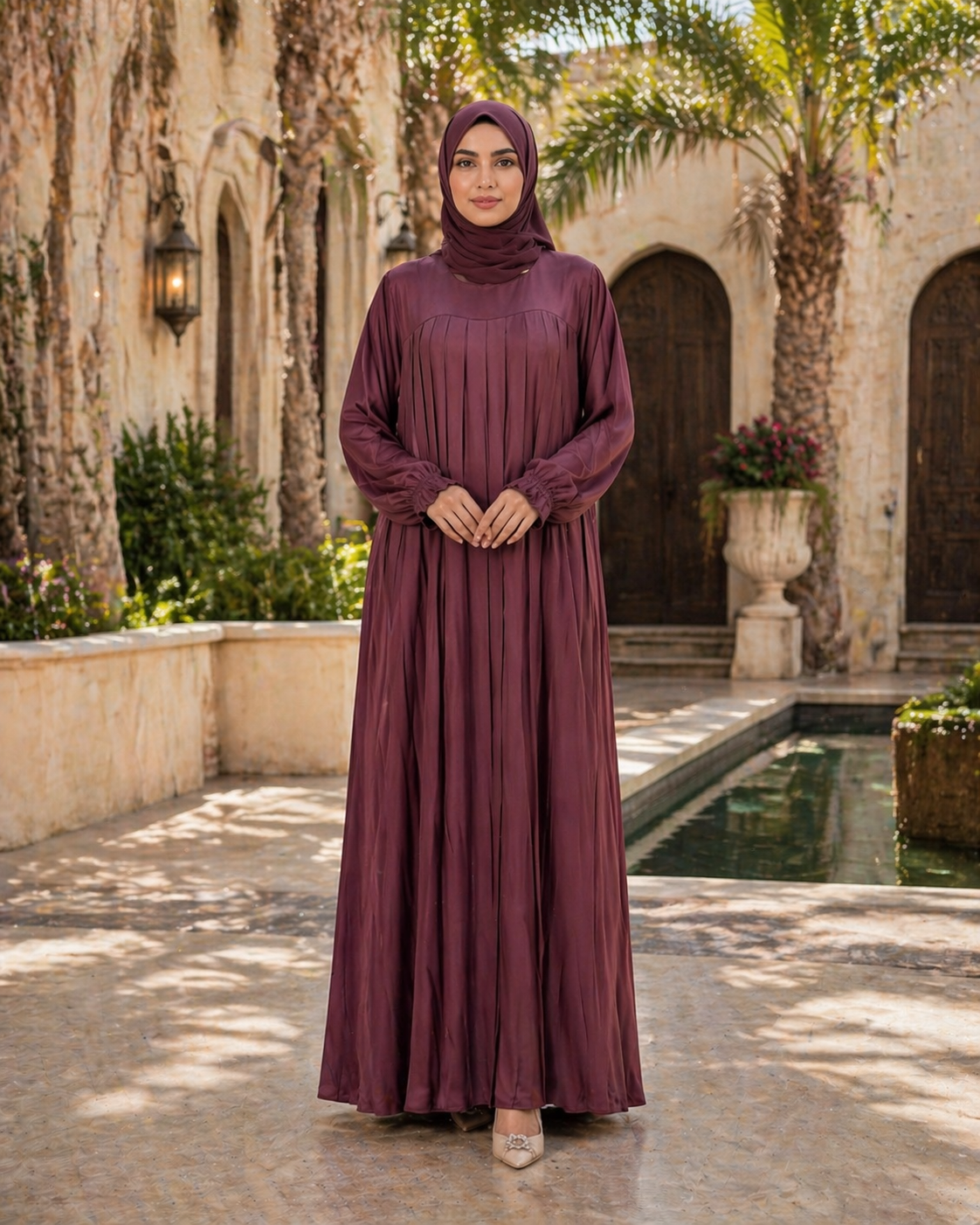 Grace Pleated Abaya