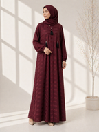 Elegant Zoom Tussle Abaya