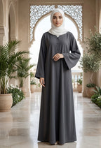 Elegent nida 3 botton frount closed abaya