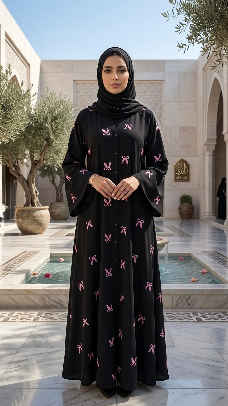 The Bow Enchantment abaya