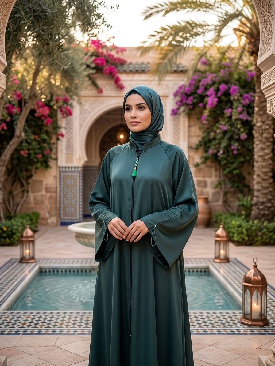 The Sultana Zippered Abaya