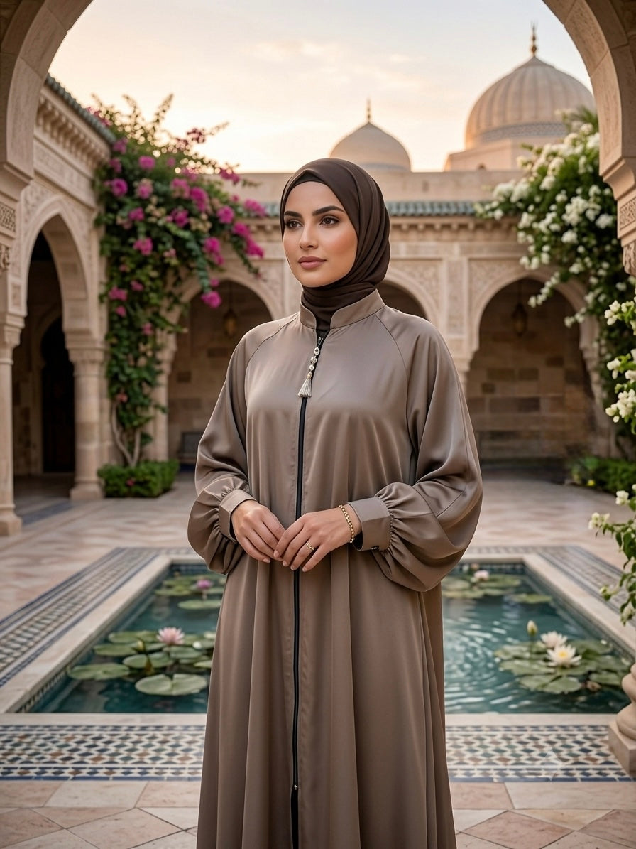 The Sultana Zippered Abaya