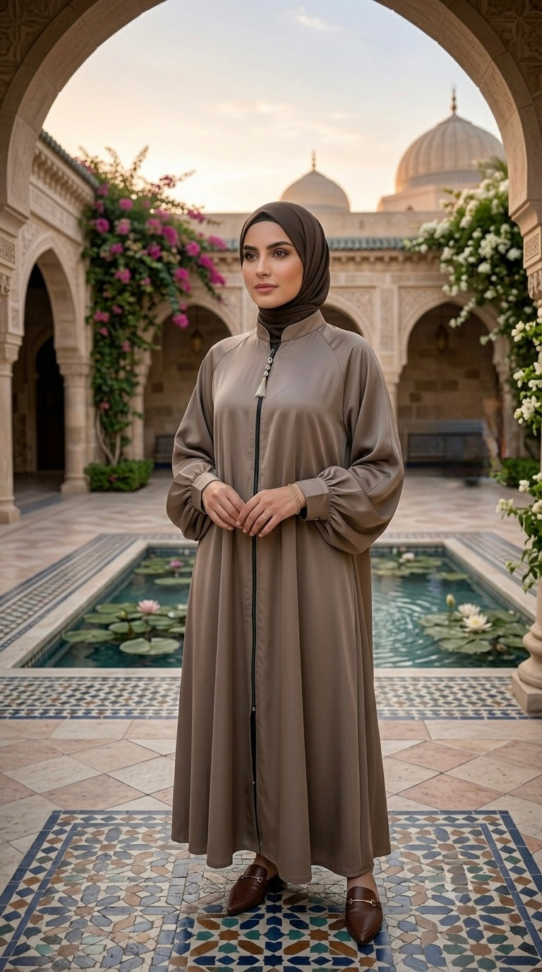 The Sultana Zippered Abaya