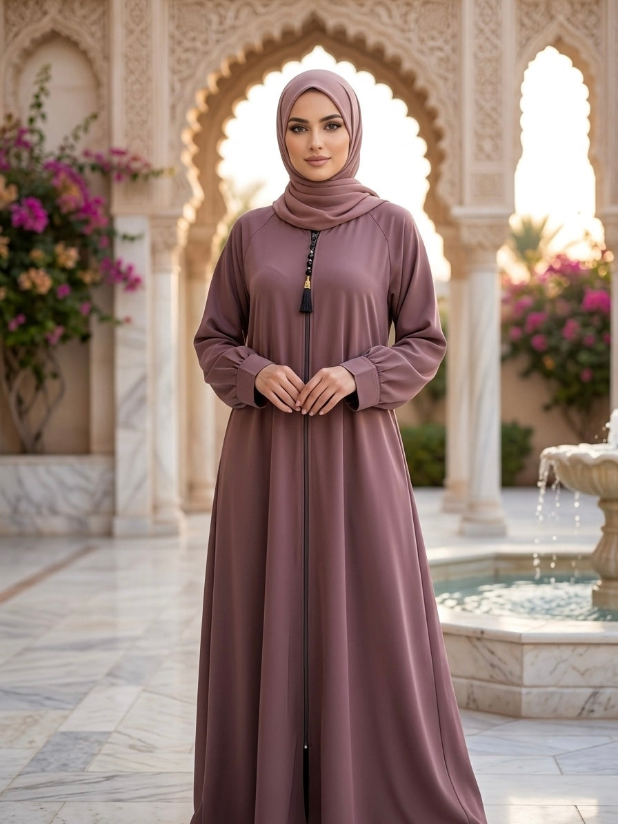 The Sultana Zippered Abaya