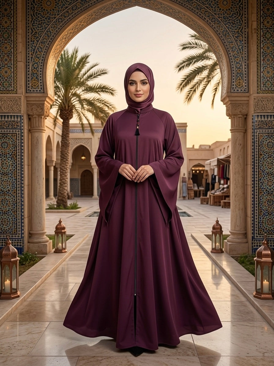 The Sultana Zippered Abaya