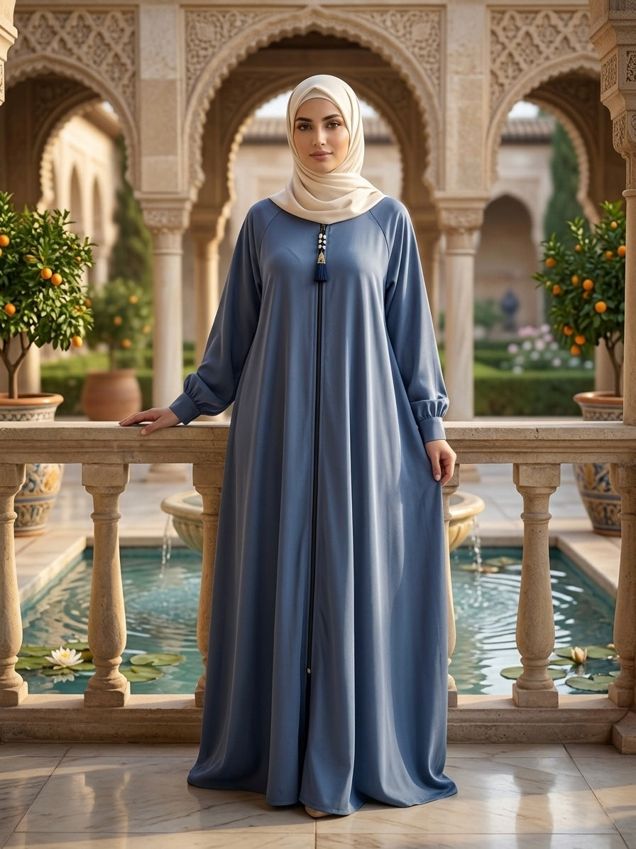 The Sultana Zippered Abaya