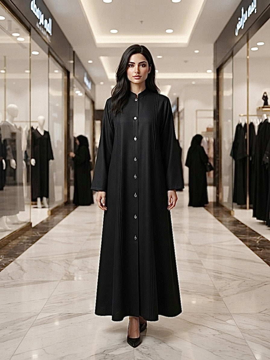 Mandarin collor abaya