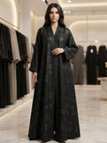 Jacquard pattern abaya